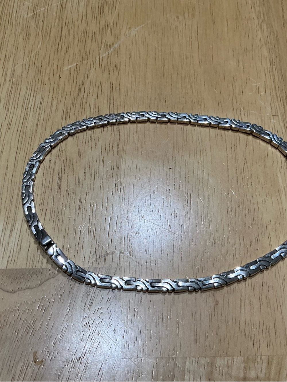 Taxco Silver-Tone Link Necklace